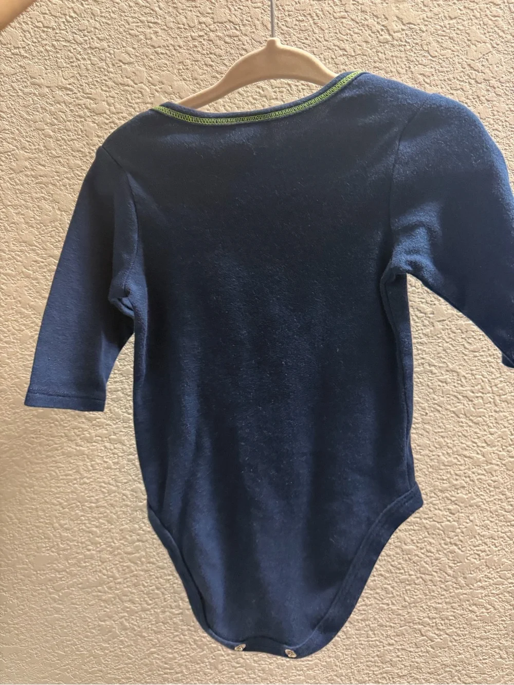 NFL Seattle Seahawks Gray & Navy Baby Bodysuit
